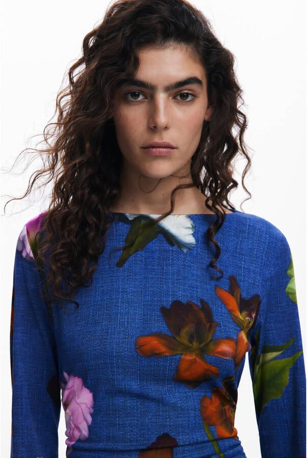 Desigual Lange Jurken Collectie in Viscose Mix Multicolor Dames