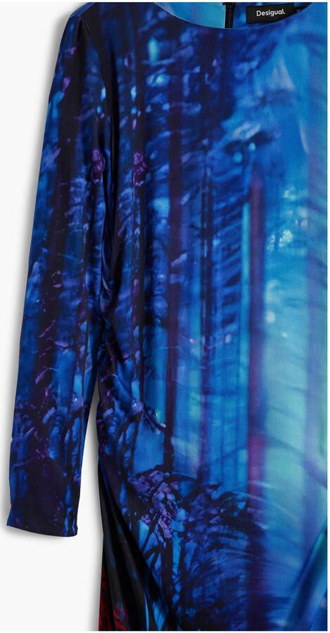 Desigual midi jurk blauw - Foto 2