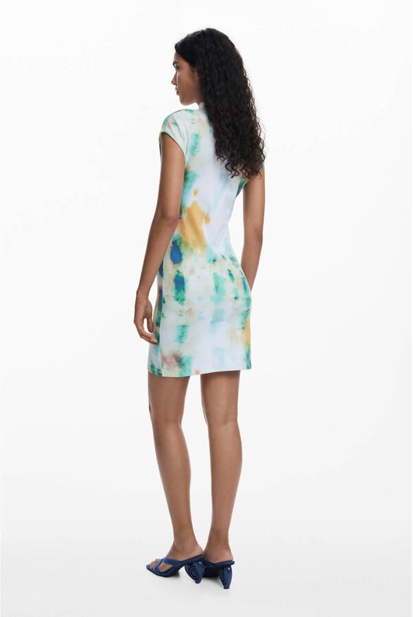 Desigual midi jurk blauw - Foto 2