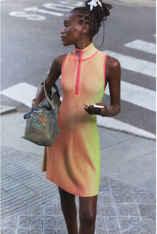Desigual midi jurk meerkleurig