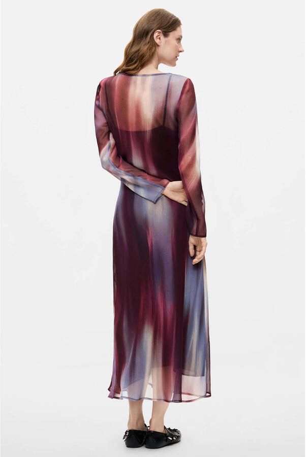 Desigual midi jurk met print meerkleurig - Foto 2