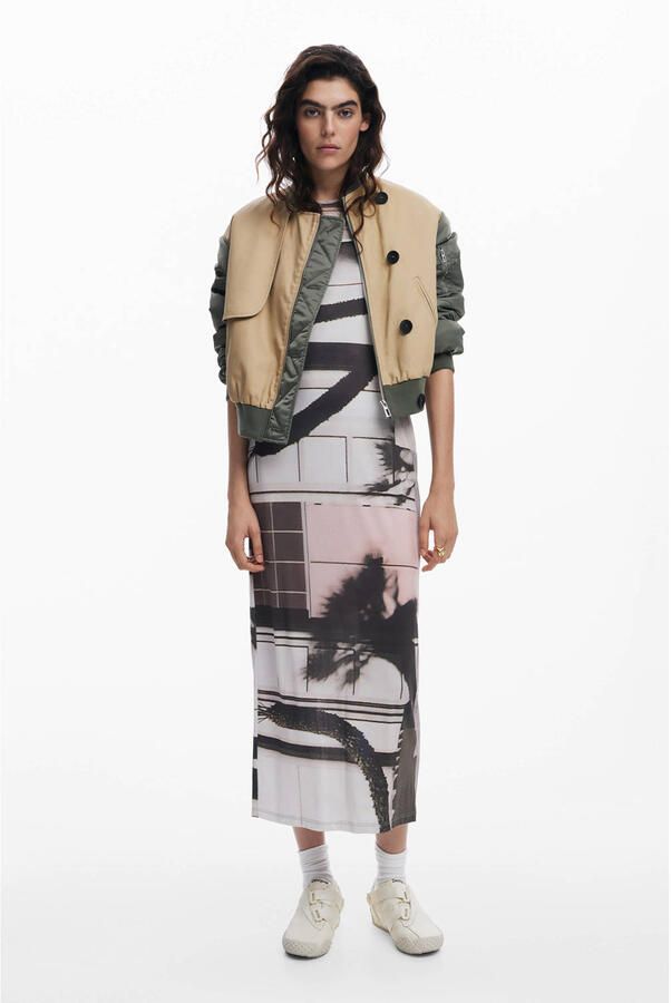 Desigual Lente Zomer Dames Lange Jurken Collectie Multicolor Dames