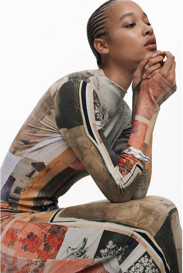 Desigual midi jurk multi - Foto 2