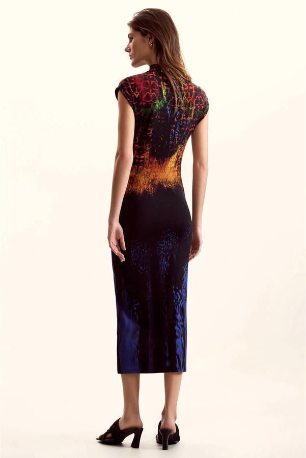 Desigual midi jurk multi - Foto 2