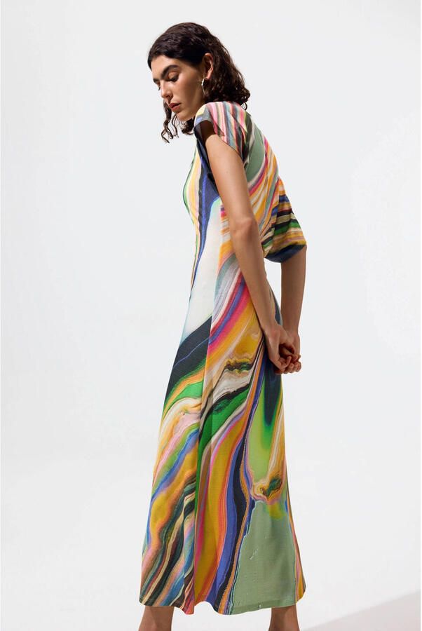 Desigual midi jurk multi
