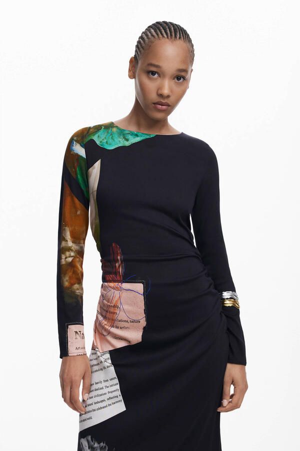 Desigual Lange Jurk VEST_PATCH_FIONA 25WWVW08 - Foto 3