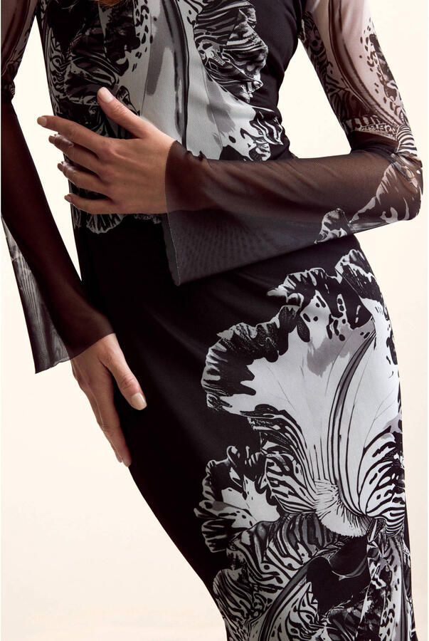 Desigual midi jurk zwart - Foto 2
