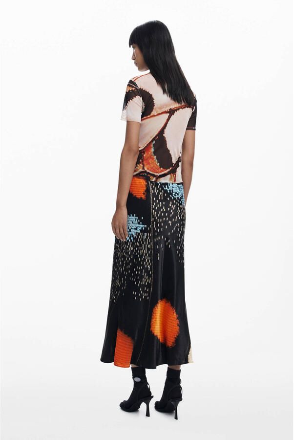Desigual midi rok multi