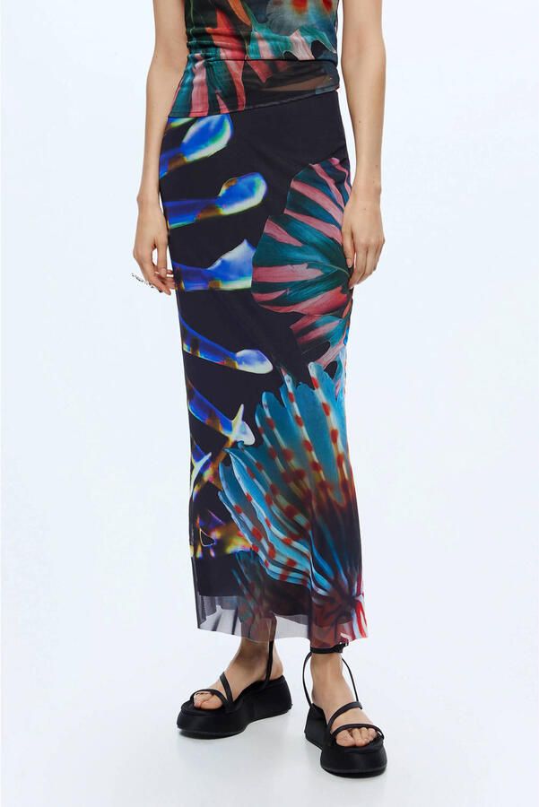 Desigual midi rok multi
