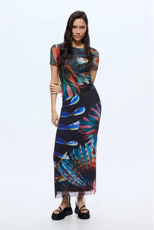 Desigual midi rok multi - Foto 2