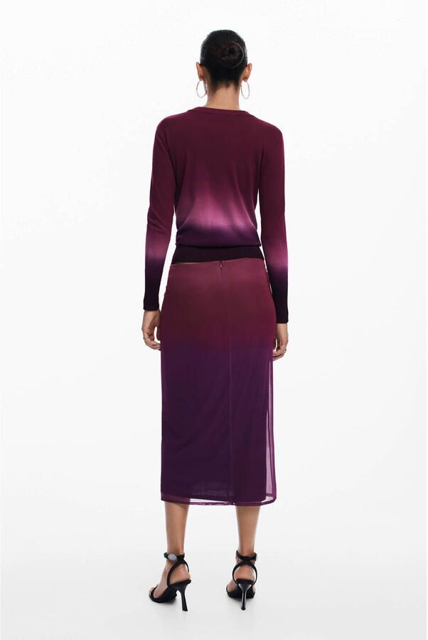 Desigual midi rok rood - Foto 2