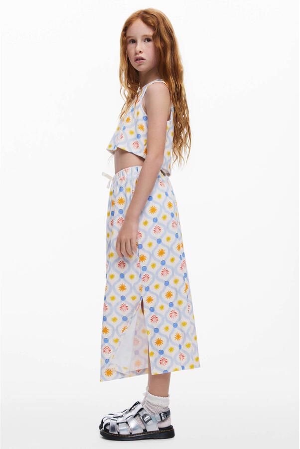 Desigual midi rok wit