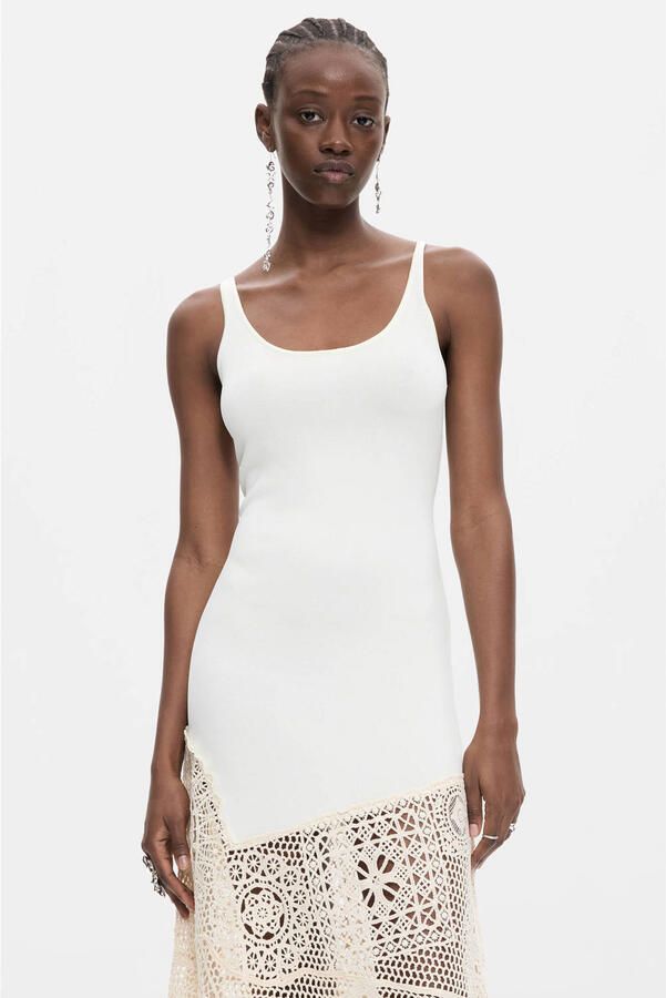 Desigual midi zomerjurk ecru