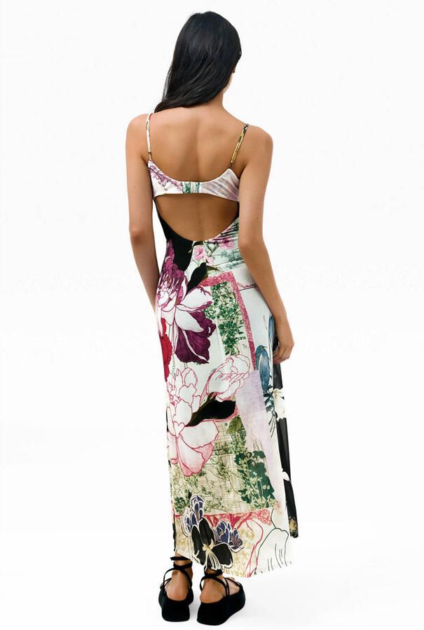 Desigual midi zomerjurk met print meerkleurig - Foto 2