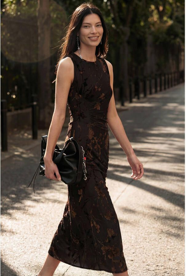 Desigual midijurk met all over print zwart - Foto 2