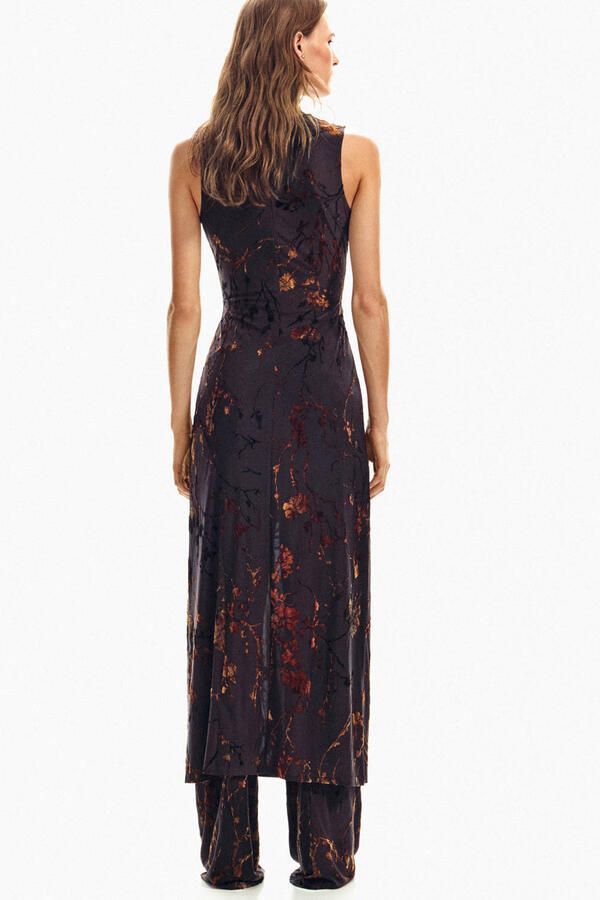 Desigual midijurk met all over print zwart - Foto 3