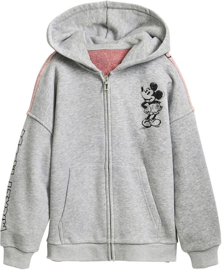 Desigual Minnie Mouse sweatvest grijs melange - Foto 3