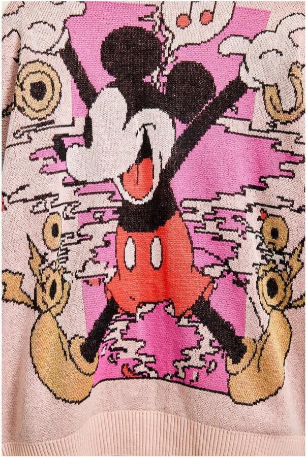 Desigual Minnie Mouse sweatvest grijs melange - Foto 2