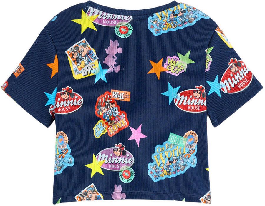 Desigual Minnie Mouse T-shirt met print donkerblauw - Foto 2