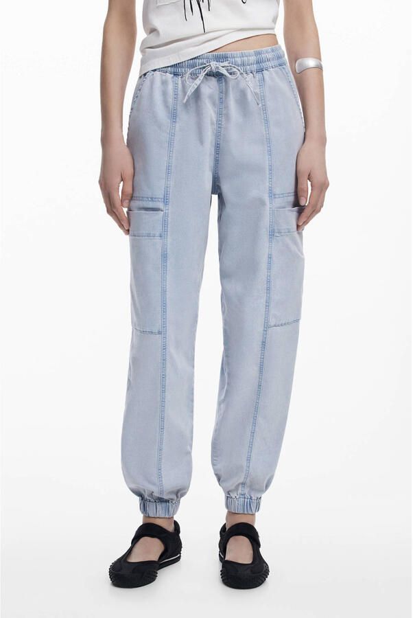 Desigual Baggy Boyfriend Jeans Collectie Blue Dames - Foto 2