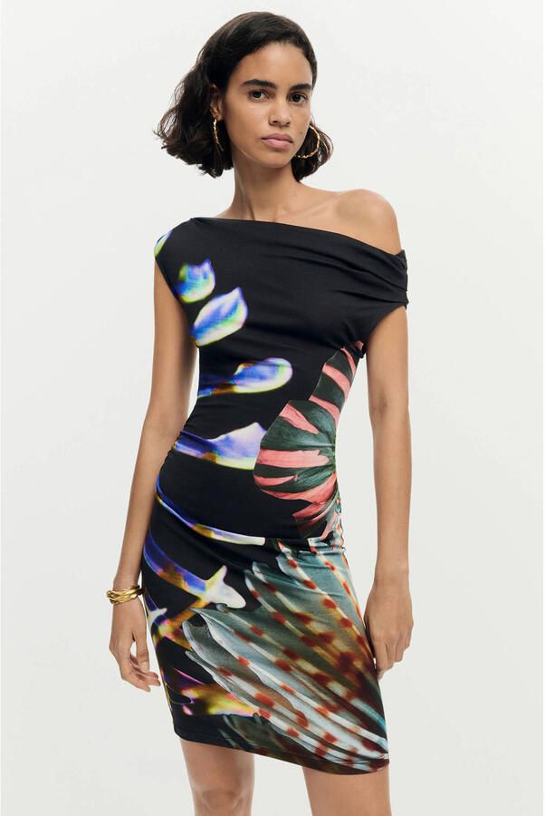 Desigual off shoulder jurk zwart