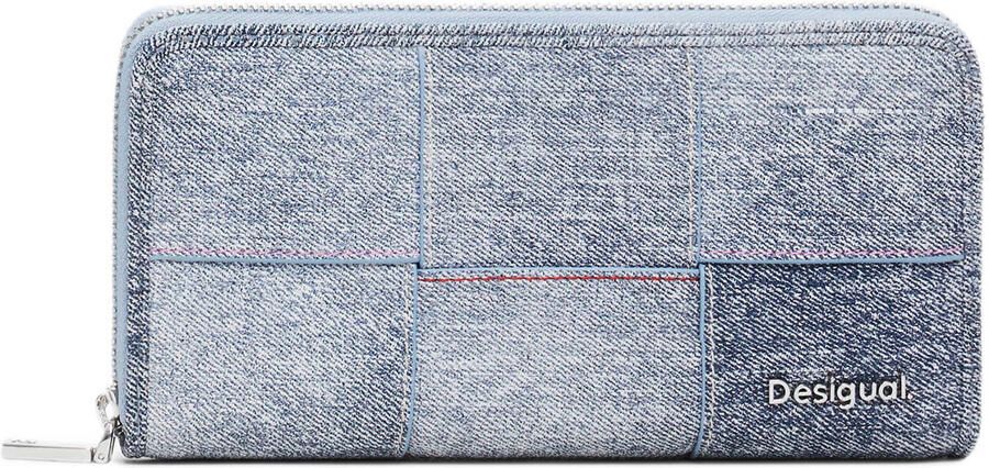 Desigual Portemonnee Denim patchwork portemonnee met ritssluiting - Foto 2