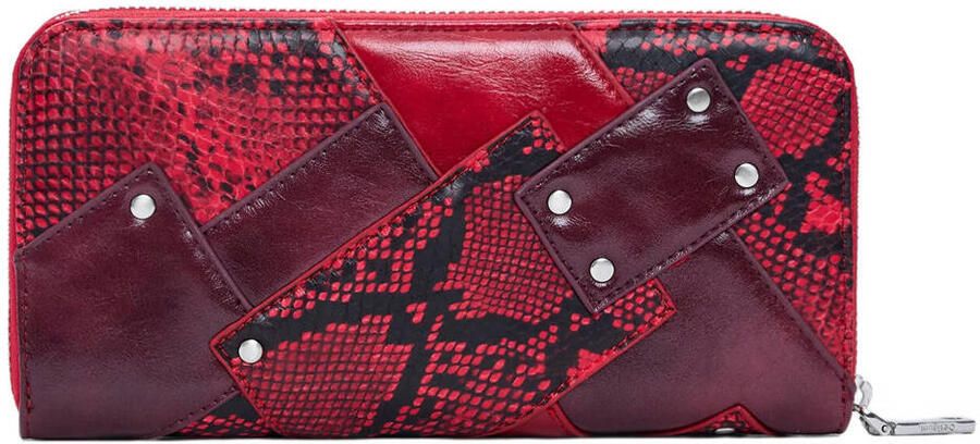 Desigual portemonnee met slangenprint rood - Foto 2