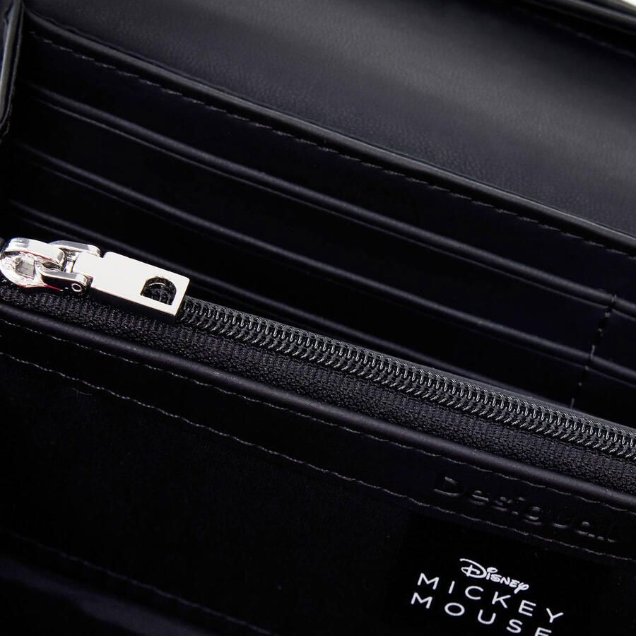 Desigual Zwarte Grote Damesportemonnee Lente Zomer Collectie Black Heren