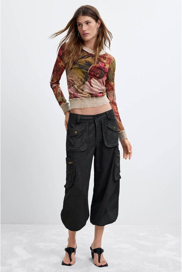 Desigual pullover met print meerkleurig