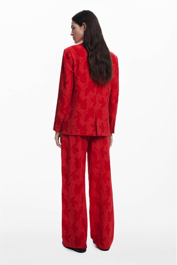 Desigual Rode Geknoopte Blazer Lente Zomer Vrouwen Red Dames - Foto 2