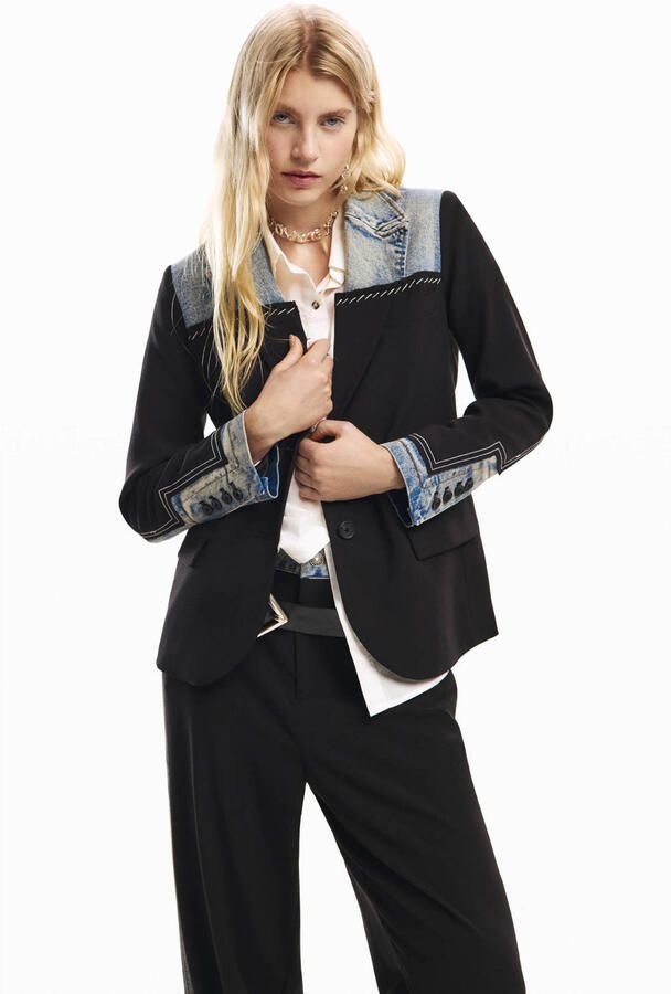 Desigual regular blazer zwart