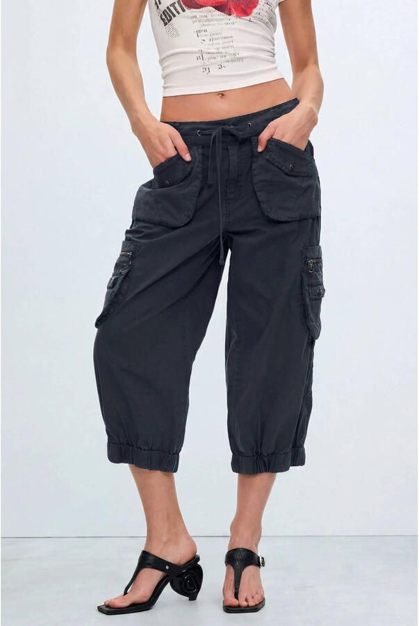 Desigual relaxed fit cargobroek antraciet