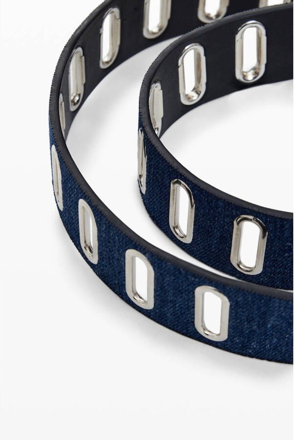 Desigual reversible denim riem blauw - Foto 3