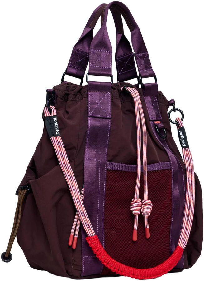 Desigual rugzak bordeauxrood - Foto 3