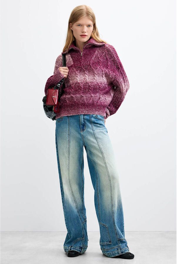 Desigual schipperstrui met wol roze