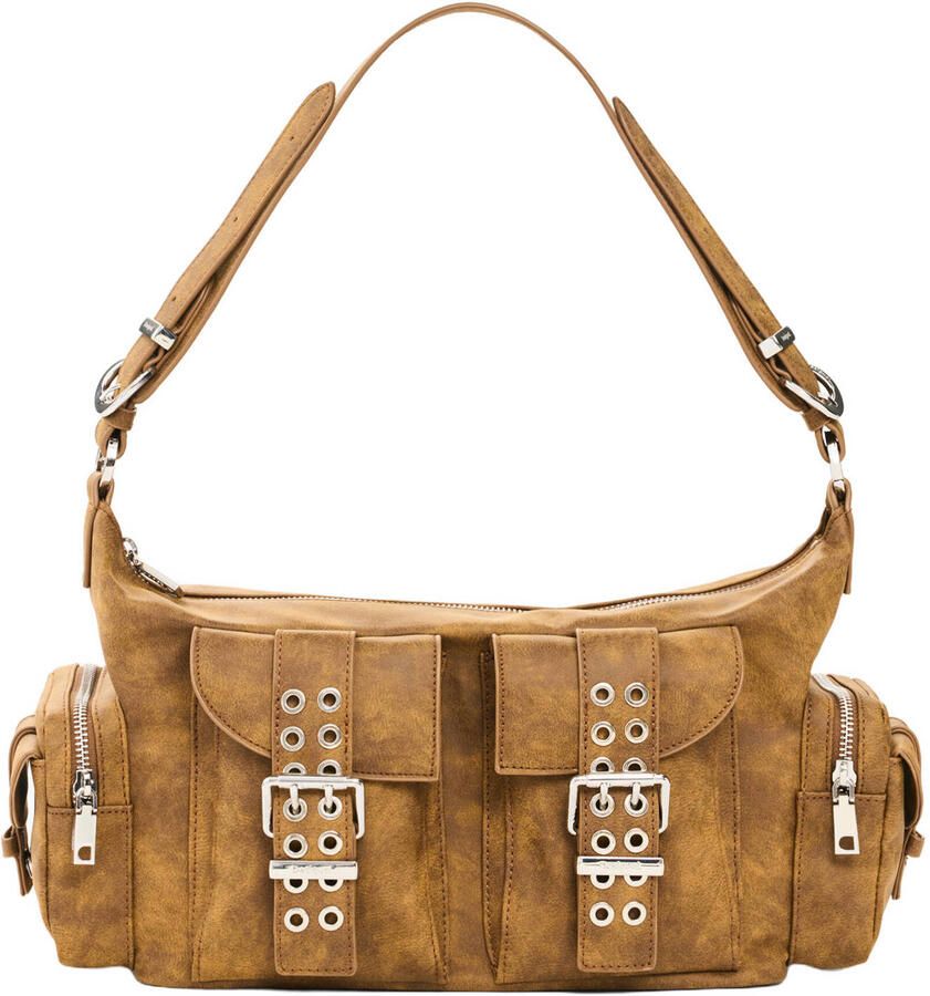 Desigual schoudertas camel