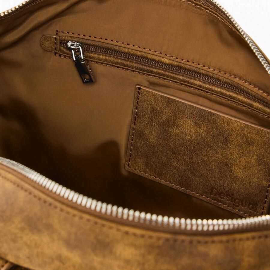 Desigual schoudertas camel - Foto 2