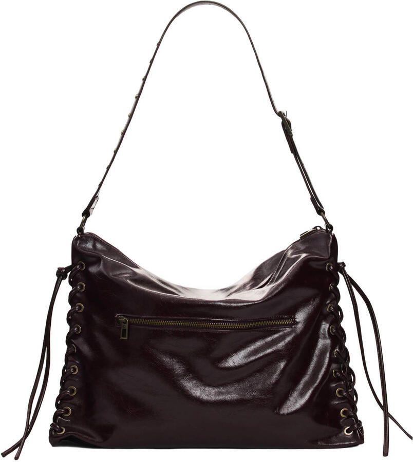 Desigual schoudertas donkerbruin - Foto 3