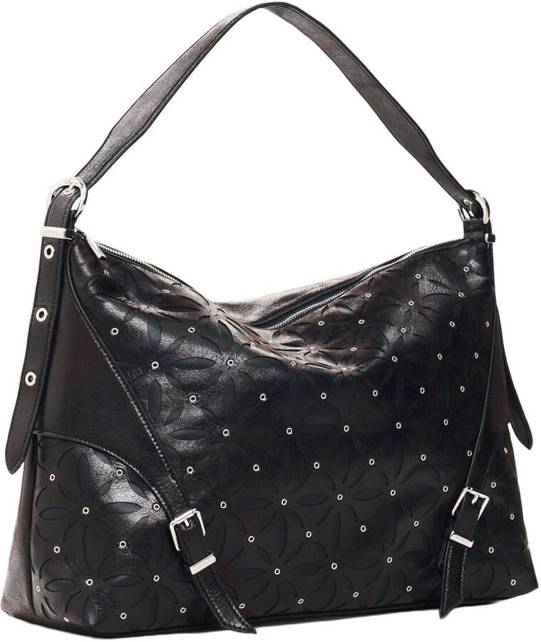Desigual schoudertas donkerbruin - Foto 3