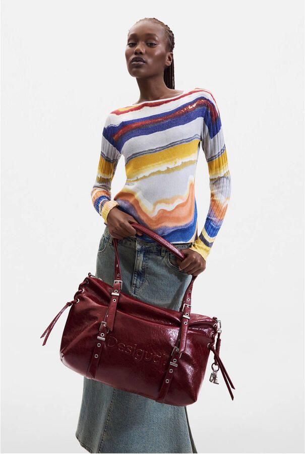 Desigual Tas BAG_HALF LOGO LANUZA GRA 26WAXP55 - Foto 3