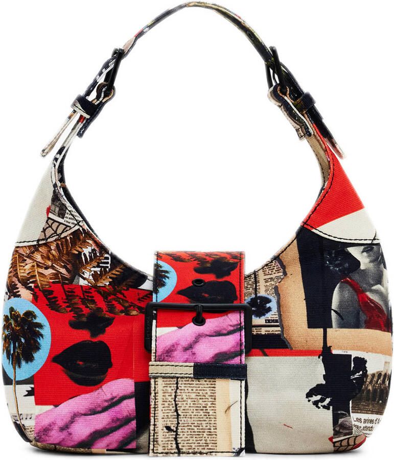 Desigual schoudertas met all over print multi