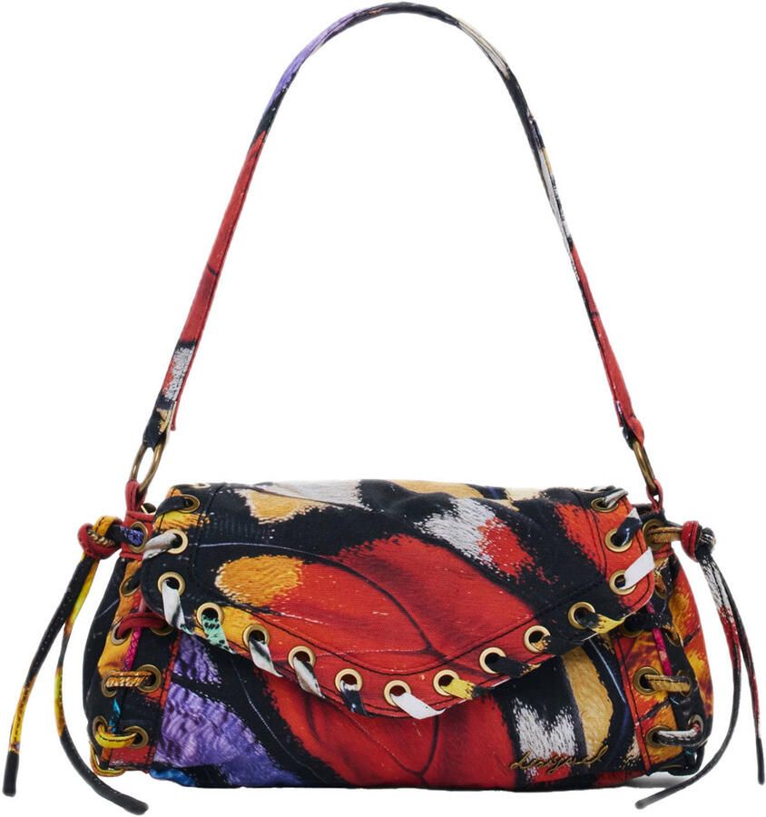 Desigual schoudertas met all over print rood