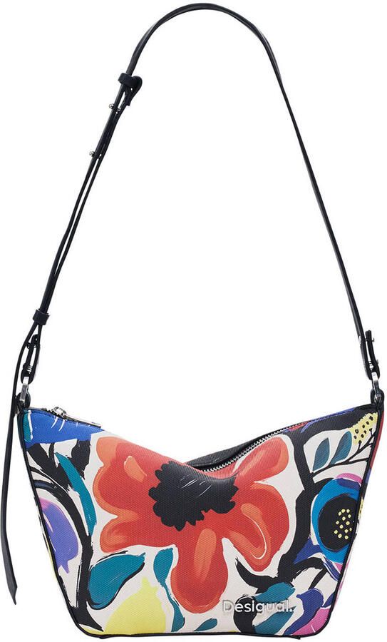 Desigual schoudertas met bloemenprint multi