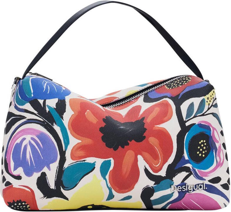 Desigual schoudertas met bloemenprint multi