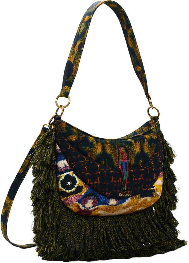 Desigual schoudertas met franjes multi - Foto 2