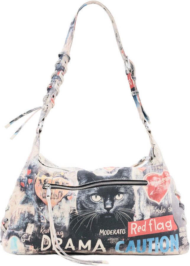 Desigual schoudertas met print multi - Foto 3