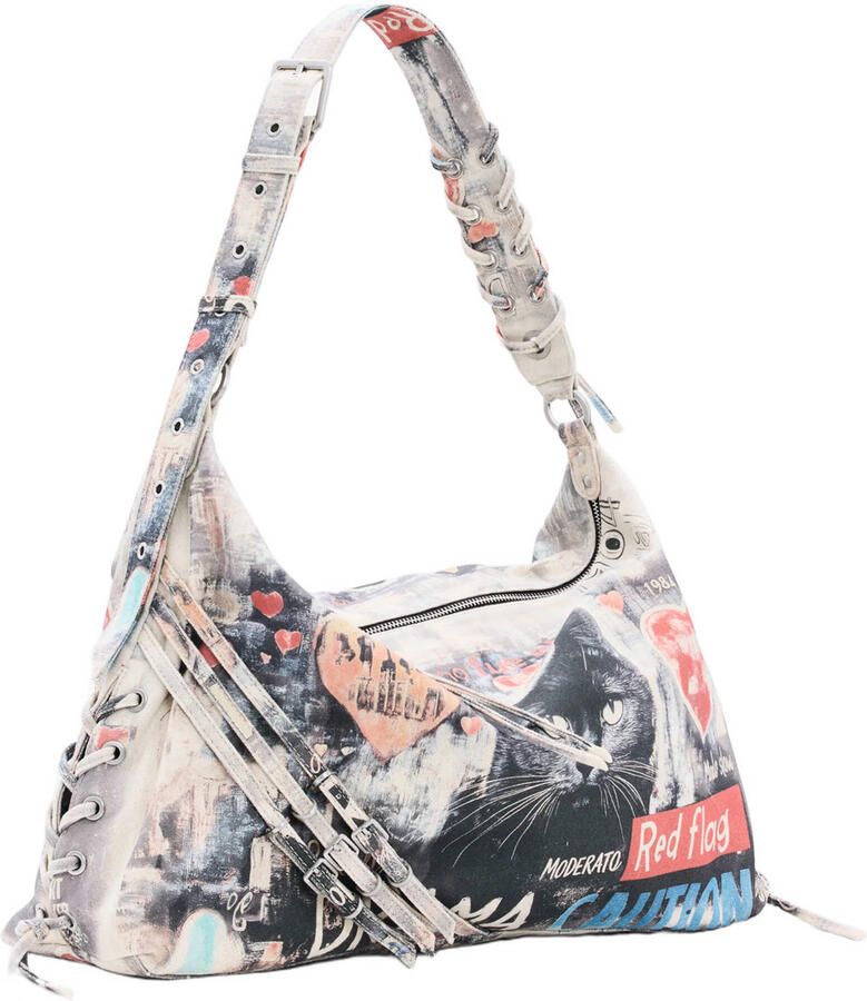 Desigual schoudertas met print multi - Foto 2