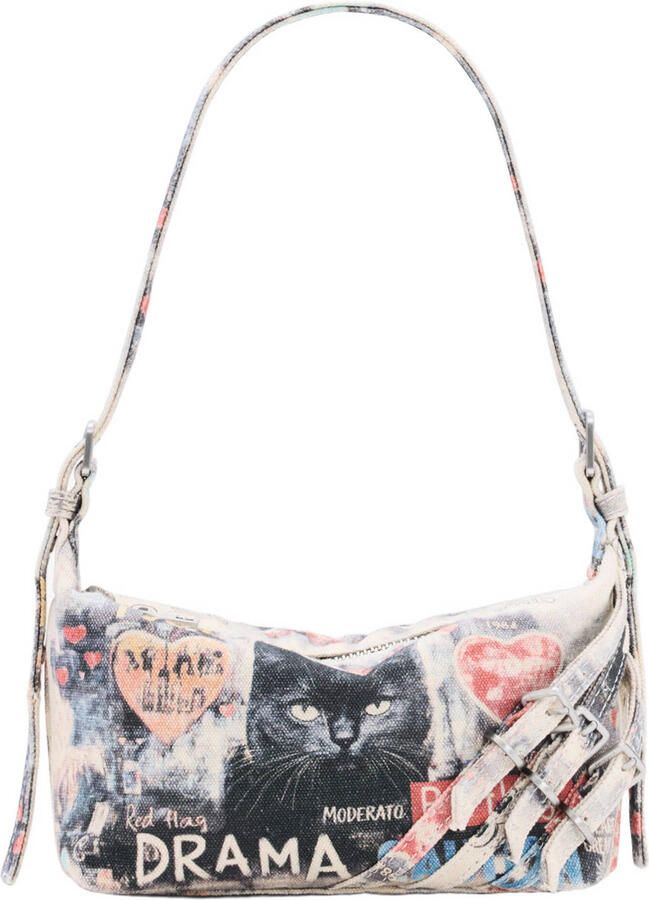 Desigual schoudertas met print multi