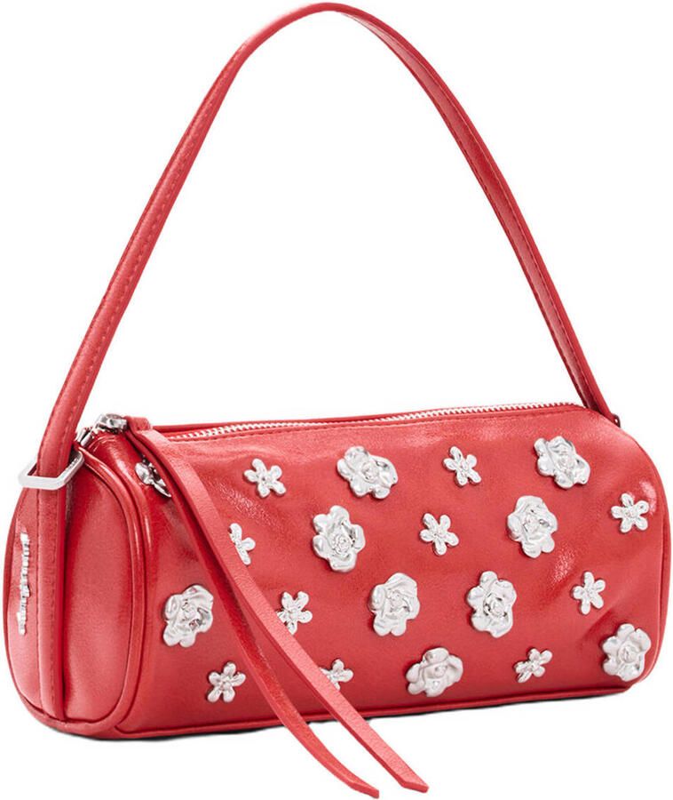 Desigual schoudertas met studs rood - Foto 2