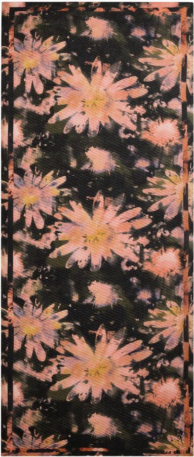 Desigual sjaal met bloemen zwart multi - Foto 3
